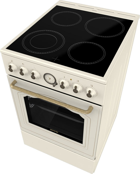 Gorenje GECS5B70CLI Freestanding cooker Electric Ceramic hob Beige