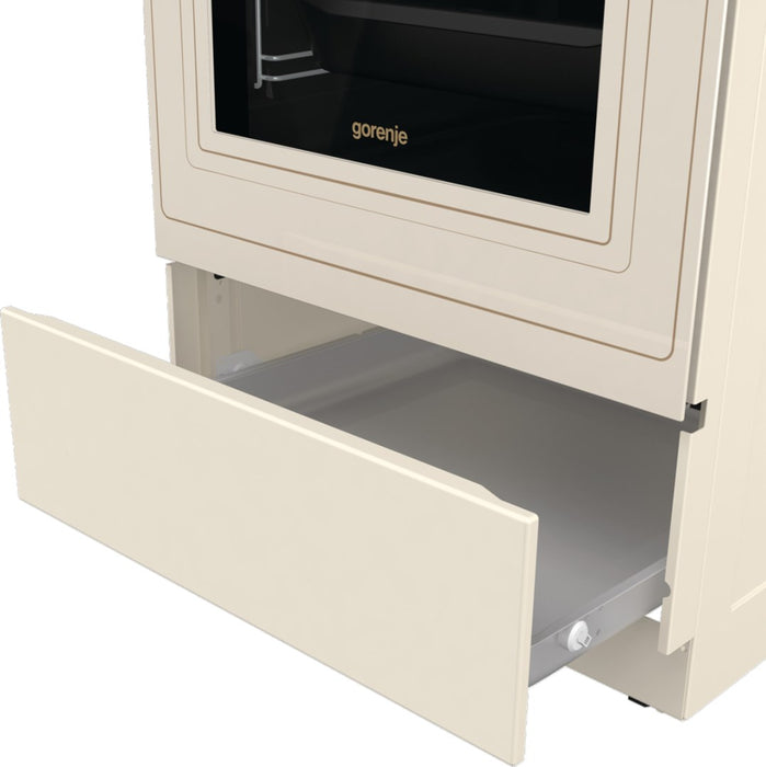 Gorenje GECS5B70CLI Freestanding cooker Electric Ceramic hob Beige