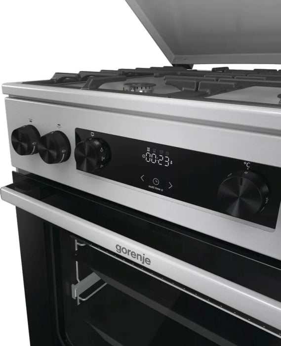 Gorenje GKS6C71XF Freestanding cooker with oven Silver