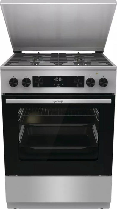 Gorenje GKS6C71XF Freestanding cooker with oven Silver