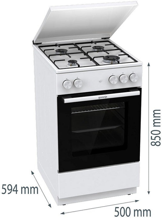 Gorenje GG5A14WJ Freestanding cooker Gas White