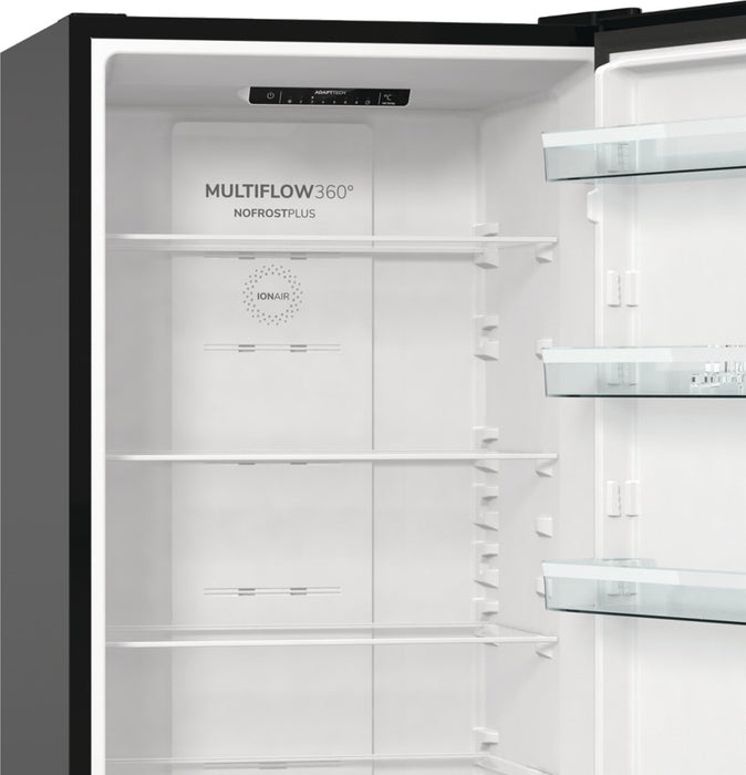 Gorenje NRK6202EBXL4 fridge-freezer Freestanding 331 L E Black