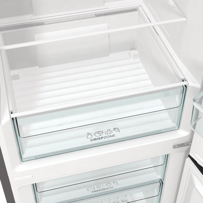 Gorenje NRK6202EXL4 fridge-freezer Freestanding 331 L E Grey