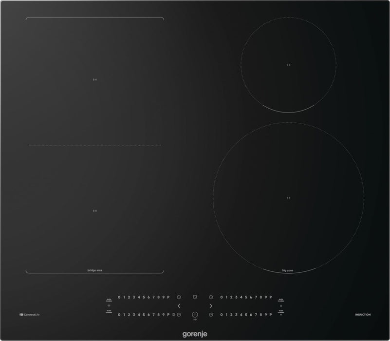 Gorenje GI6432BCWF Black Built-in 60 cm Zone induction hob 4 zone(s)