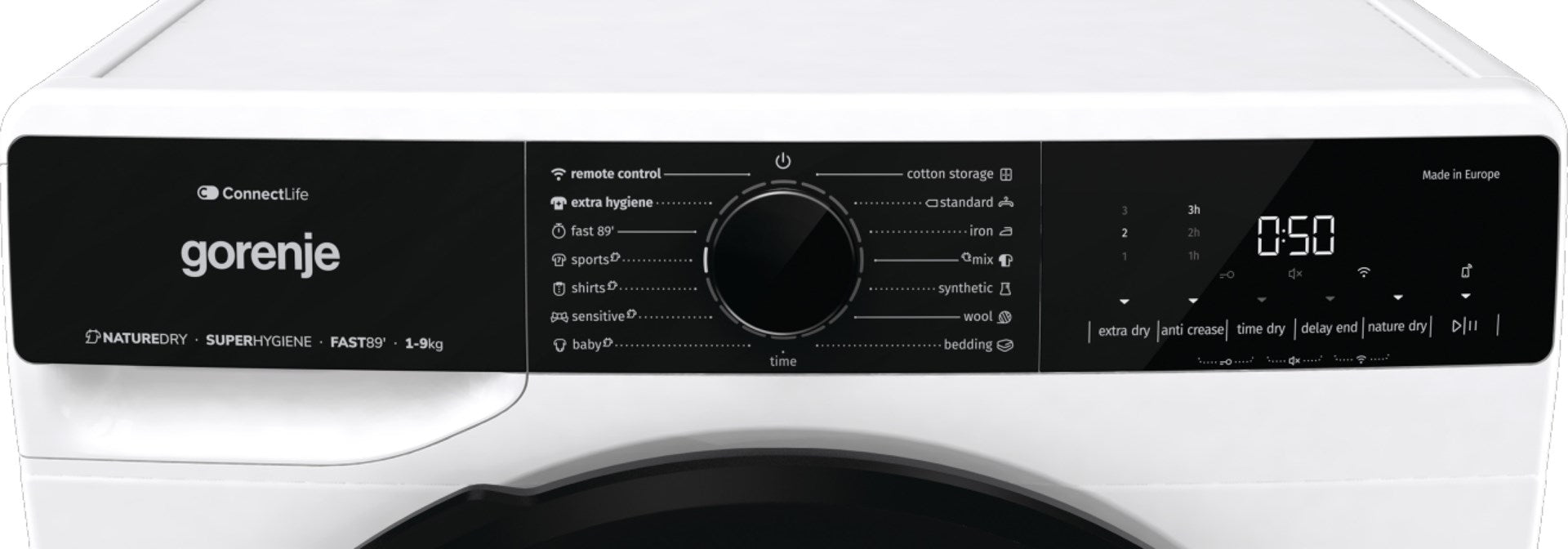 Gorenje DPNA92WIFI tumble dryer Freestanding Front-load 9 kg A++ Black, White