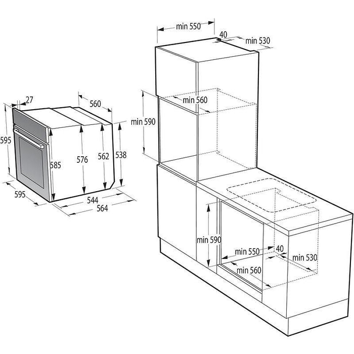 Built-in oven Gorenje BOP6737E02BK