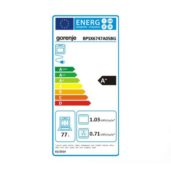 Built-in oven GORENJE BPSX6747A05BG