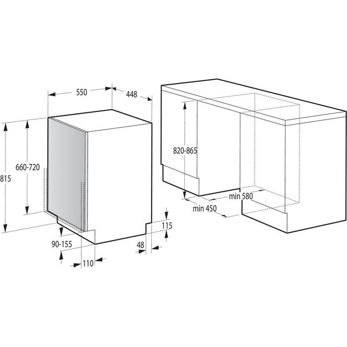 Built-in dishwasher GORENJE GV520E10