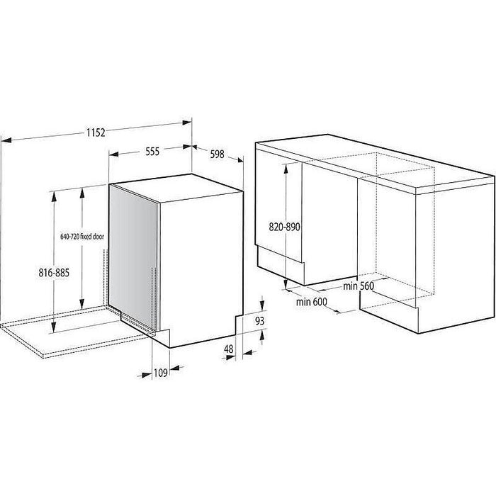 Built-in dishwasher GORENJE GV643D90