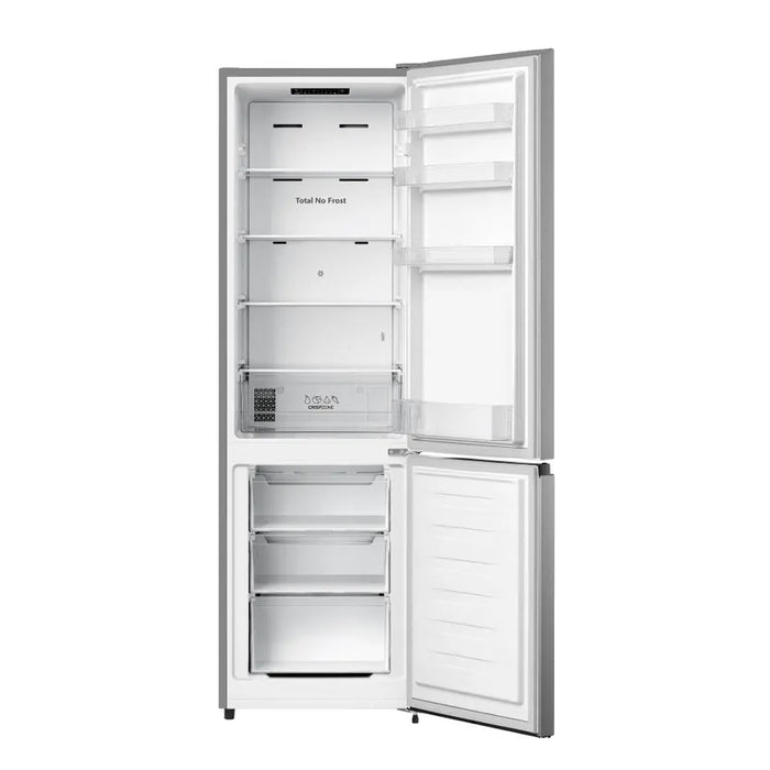Refrigerator with freezer Gorenje NRK418EES4, 255 l, E, No Frost, Stainless steel