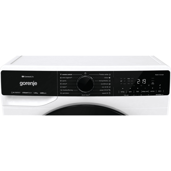 Washing machine GORENJE WPNA84A2TSWIFI, 8 kg, 1400 rpm.