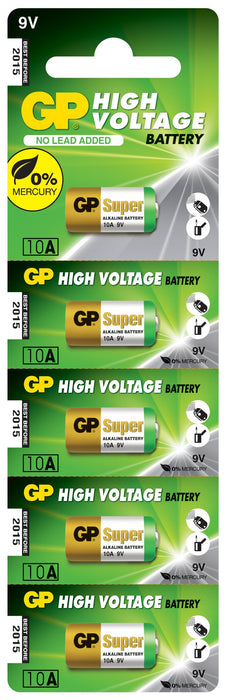 Alkaline battery GP A10 9V for remote /5 pcs./pack price for 1 pc./
