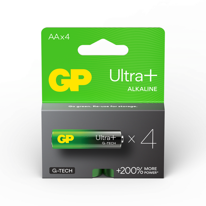 Alkaline battery GP ULTRA PLUS LR6 AA /4 pcs. in packaging/ 1.5V