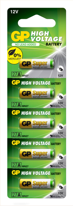 Alkaline battery GP 12 V /5 pcs./pack price for 1 pc. battery/ for alarms A27