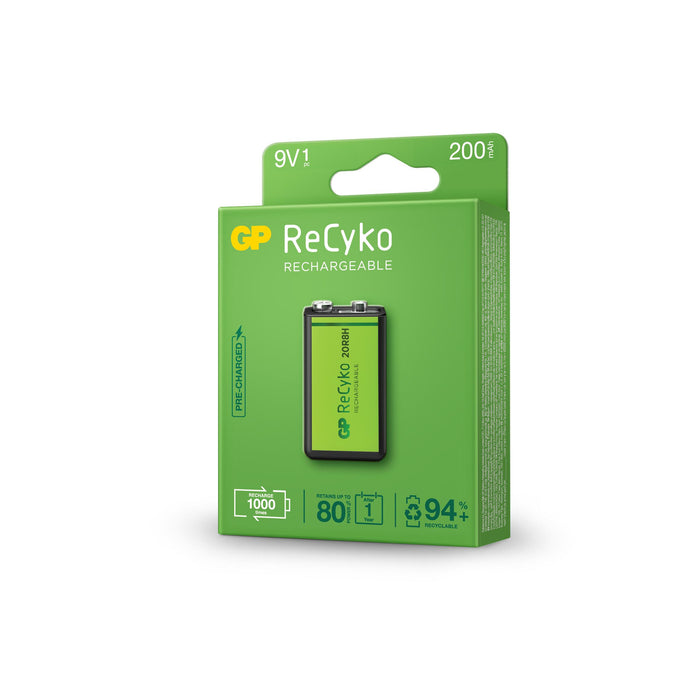 Accumulator Battery GP R22 8.4V 200mAh RECYKO 20R8HN-GB1 NiMH 1pc. in GP packaging