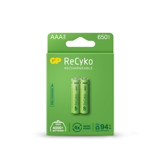 Accumulator Battery GP R03 AAA 650mAh NiMH 65AAAHCE-EB2, 2 pcs. in a package