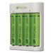 GP Battery Charger B411 with 4x AAA Rechargable batteries 2100 mAh 1.2V White EU - Batteries<<<Основна<<<DunaXML