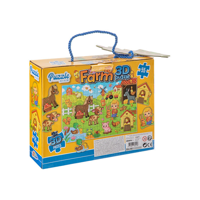 GRAFIX PUZZLE FARM 63X43CM 55 PIECES