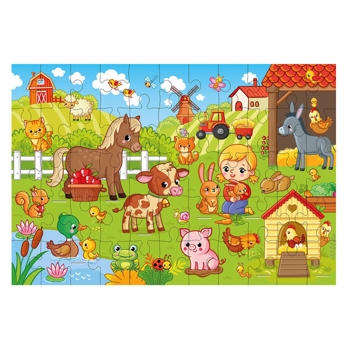GRAFIX PUZZLE FARM 63X43CM 55 PIECES
