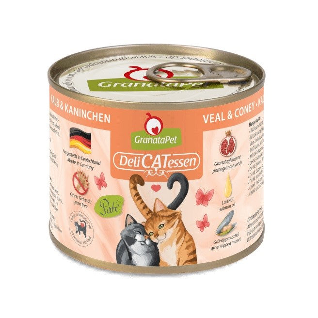 GRANATAPET DeliCATessen Veal and coney - wet cat food - 200g