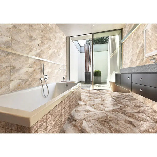 GRANITE GRES KAI JASPER BROWN 33.3X33.3 CM - Гранитогрес<<<Плочки и лайстни<<<Подови и стенни