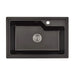 GRANITE KITCHEN SINK 8315 RECTANGULAR INTER CERAMIC 68X45X22 CM BLACK - Кухненски мивки<<<Кухненски