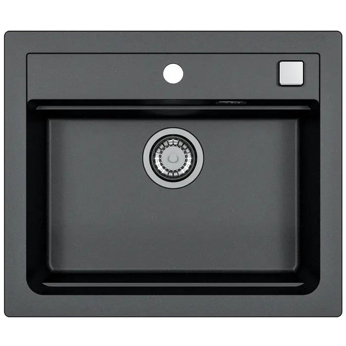 GRANITE KITCHEN SINK ALVEUS ATROX 30 59X50X19.5 CM. BLACK - Кухненски мивки<<<Кухненски