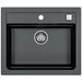 GRANITE KITCHEN SINK ALVEUS ATROX 30 59X50X19.5 CM. BLACK - Кухненски мивки<<<Кухненски