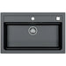 GRANITE KITCHEN SINK ALVEUS ATROX 40 79X50X19.5 CM. BLACK - Кухненски мивки<<<Кухненски