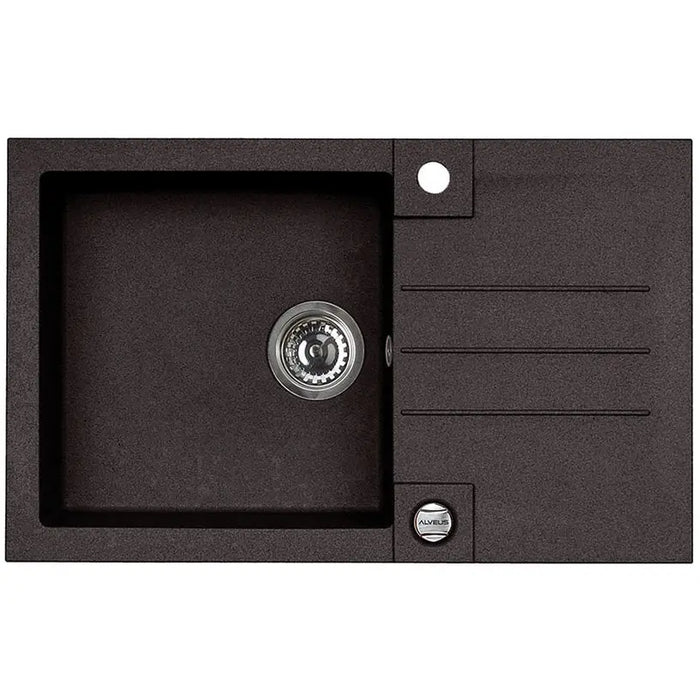 GRANITE KITCHEN SINK ALVEUS ROCK 130 78X48X18 CM. BLACK - Кухненски мивки<<<Кухненски мивки<<<Кухня<<<Praktiker