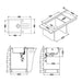 GRANITE KITCHEN SINK ALVEUS ROCK 130 78X48X18 CM. BLACK - Кухненски мивки<<<Кухненски мивки<<<Кухня<<<Praktiker
