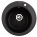 GRANITE KITCHEN SINK INTER CERAMIC ICK 8301 Ф49Х19.5 CM. BLACK - Кухненски мивки<<<Кухненски