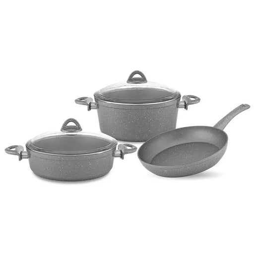 GRANITE ROSY HASCEVHER 5 PIECE COOKING SET - Съдове за готвене<<<Домашни потреби<<<Кухня<<<Praktiker