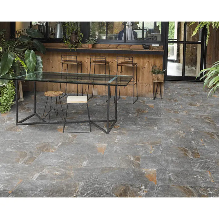 GRANITOGRES KEROS ARDESIA ANTRACITA 30X60 CM - Гранитогрес<<<Плочки и лайстни<<<Подови и стенни