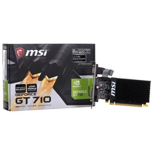 Graphics card MSI GT 710 2GD3H LP 2 GB GDDR3 - Graphics card (NVIDIA Graphics PLUS)VGA-NVD<<<Graphics