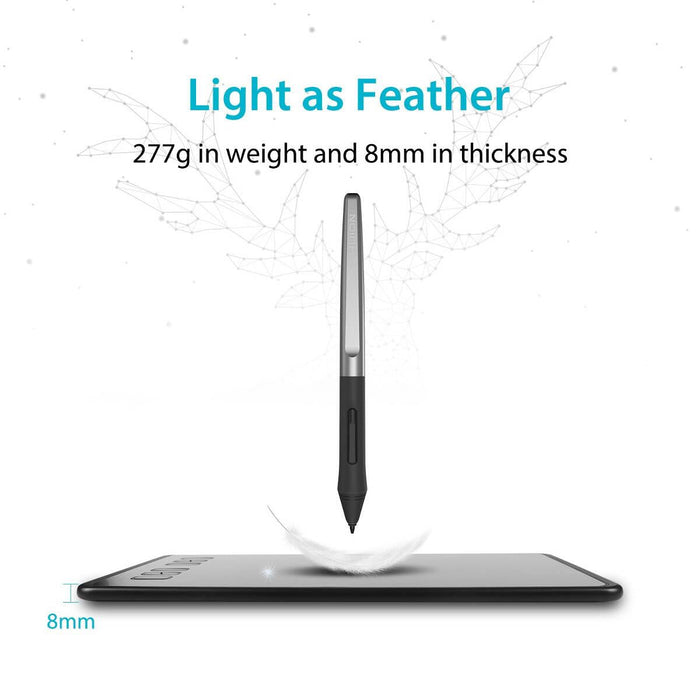 Graphics tablet HUION Inspiroy H640P USB Black - Графични таблети<<<Лаптопи таблети и