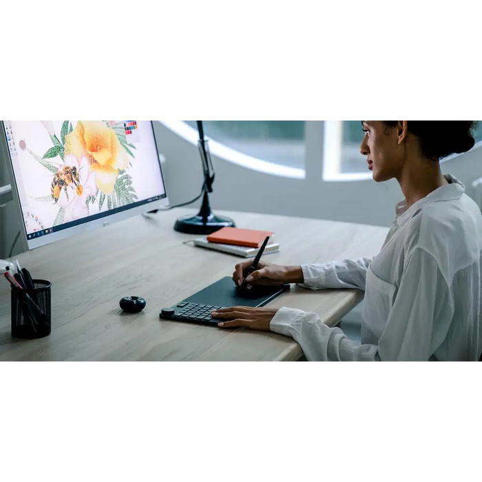 Graphics tablet HUION Inspiroy Keydial KD200 USB-C Bluetooth Metal Grey - Графични таблети<<<Лаптопи таблети и