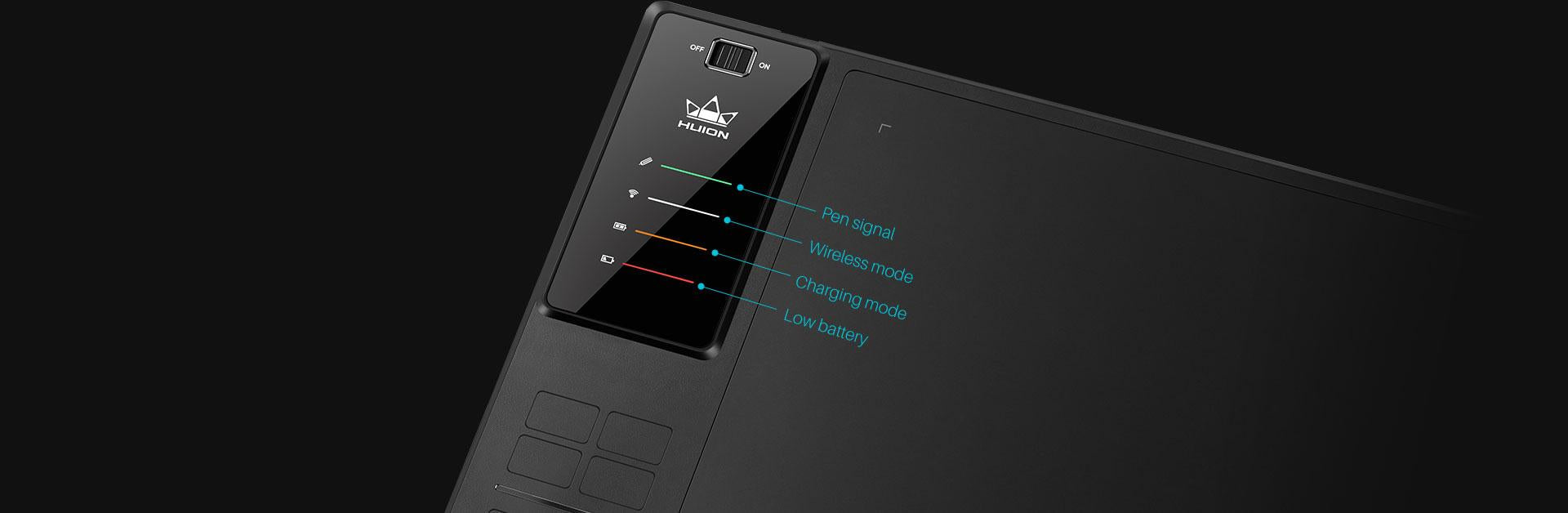 Graphics tablet HUION Inspiroy WH1409 V2 WiFi 2.4Ghz - Графични таблети<<<Лаптопи таблети и