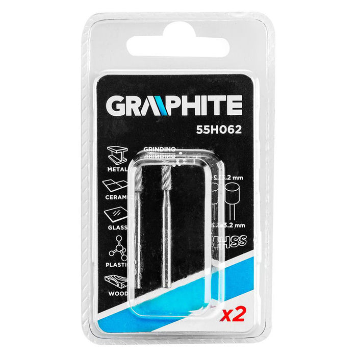 SET OF MILLS 3.2X3.2 MM 2 PIECES GRAPHITE 55H062