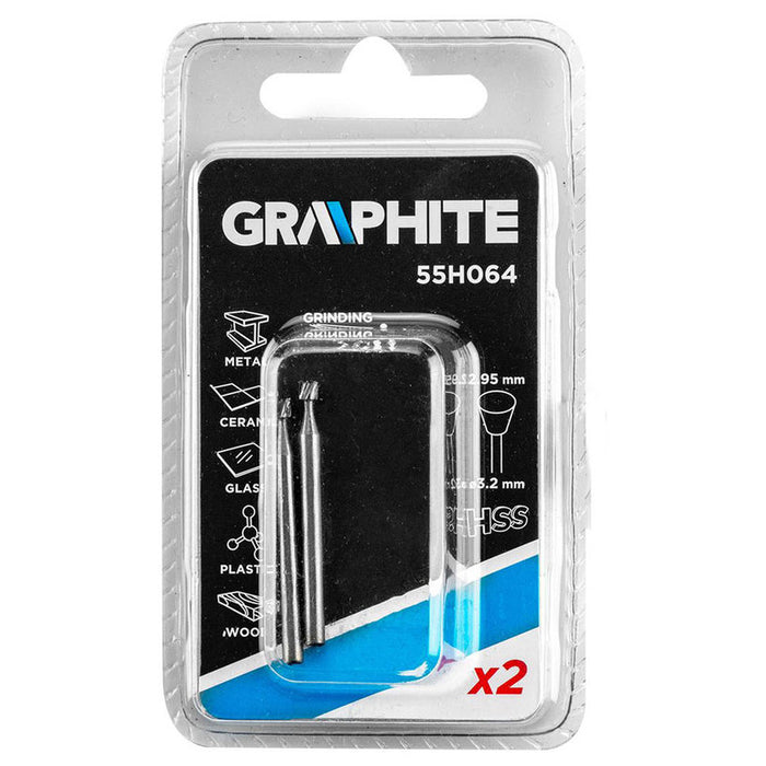 SET OF MILLS 3.2X2.95 MM 2 PIECES GRAPHITE 55H064
