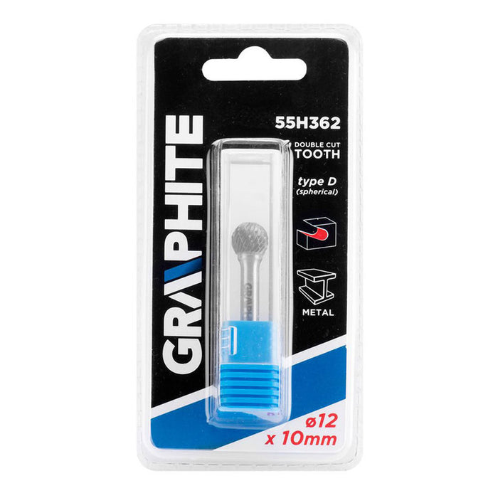 CARBIDE ROUND MILLER FOR METAL 12X10MM GRAPHITE 55H362