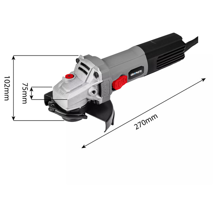 Angle grinder GRAPHITE 59G184 125 mm, 950 W