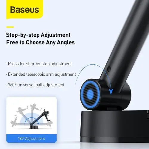 Gravity car mount for Baseus Tank phone with suction cup (black) - Car mount<<<Accessories<<<Основна<<<DunaXML&&&Phone