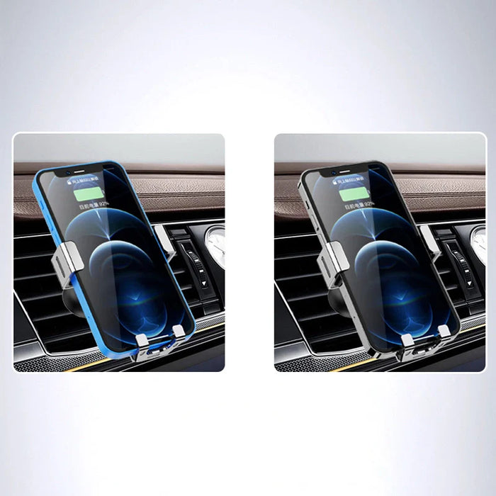 Gravity smartphone car holder for air vent blue (YC12) - Cell phone holders<<<HurtelXML