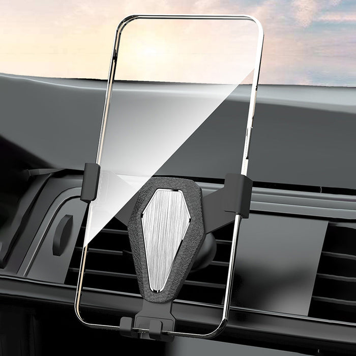 Gravity smartphone car holder silver (YC07) - Cell phone holders<<<HurtelXML