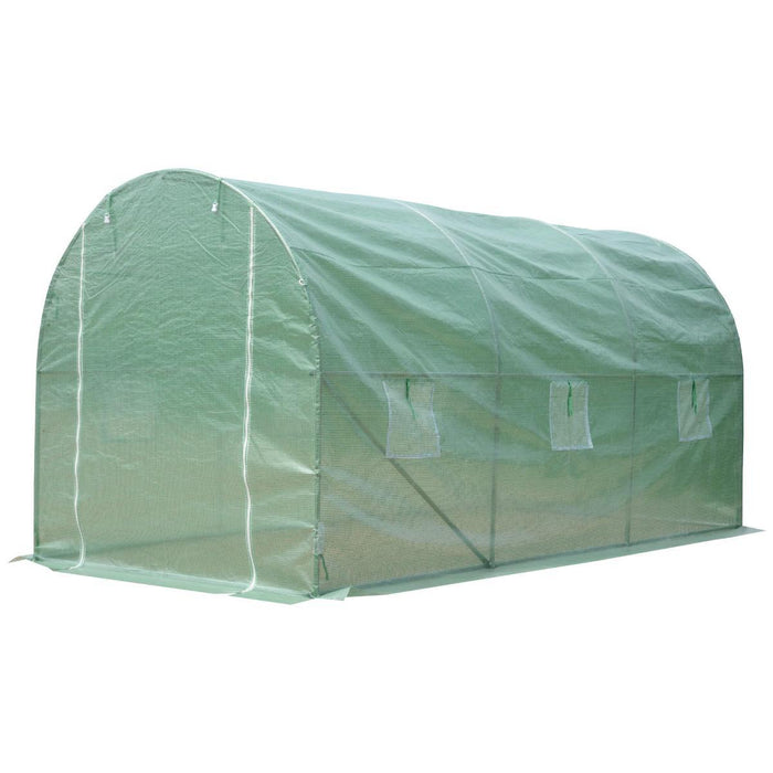 GREENHOUSE GREEN B 3x2x2M 6 WINDOWS