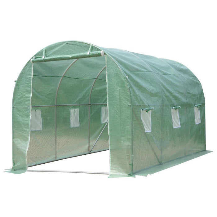 GREENHOUSE GREEN B 3x2x2M 6 WINDOWS
