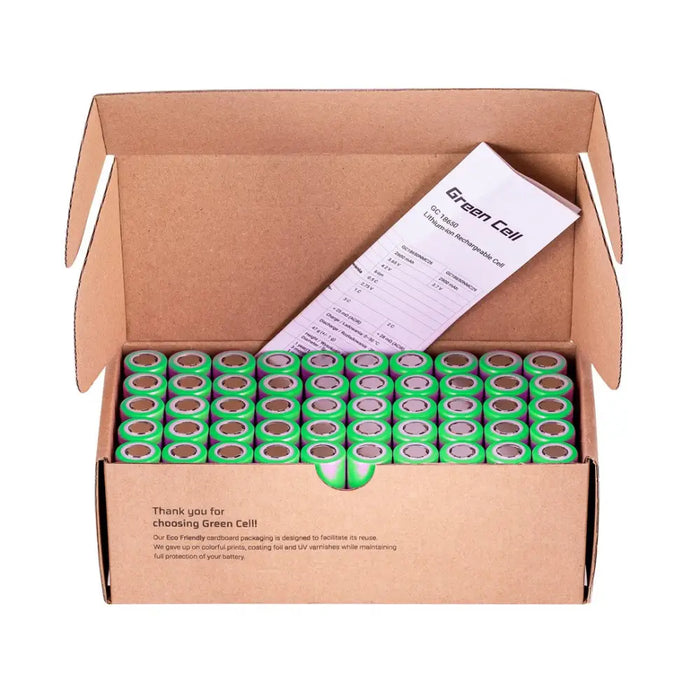 Green Cell 50GC18650NMC29 household battery Rechargeable battery 18650 Lithium-Ion (Li-Ion) - Rechargeable