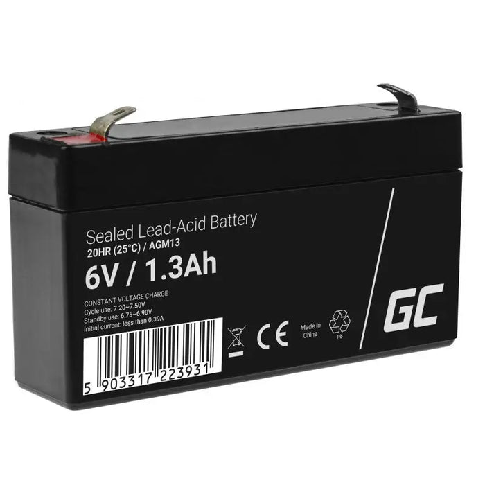 Green Cell AGM13 UPS battery Sealed Lead Acid (VRLA) 6 V 1.3 Ah - Batteries<<<Rechargeable batteries<<<IT