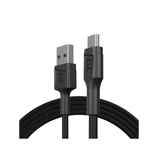 Green Cell KABGC20 USB cable USB 2.0 1.2 m USB A Micro-USB B Black - USB cablesKBA-USB<<<Cables